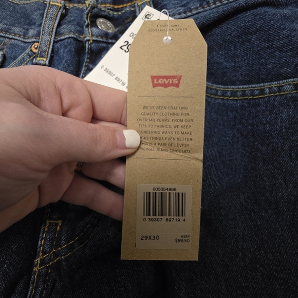 Levi's Denim 505 Regular NWT Men's Jeans Size 29x30 - Picture 6 of 10